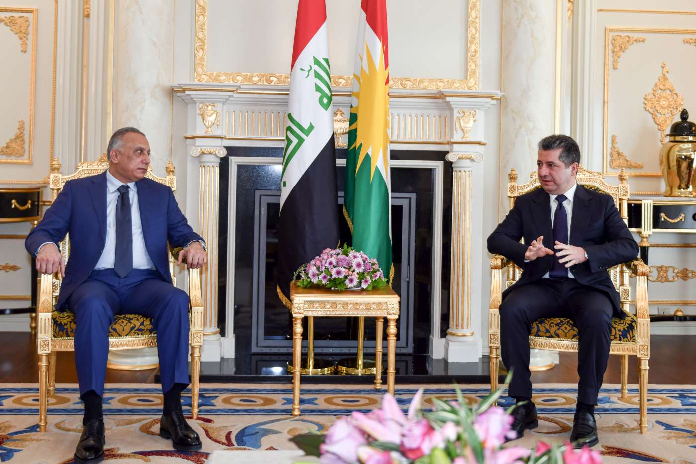 Pm Masrour Barzani Meets With Iraqi Counterpart