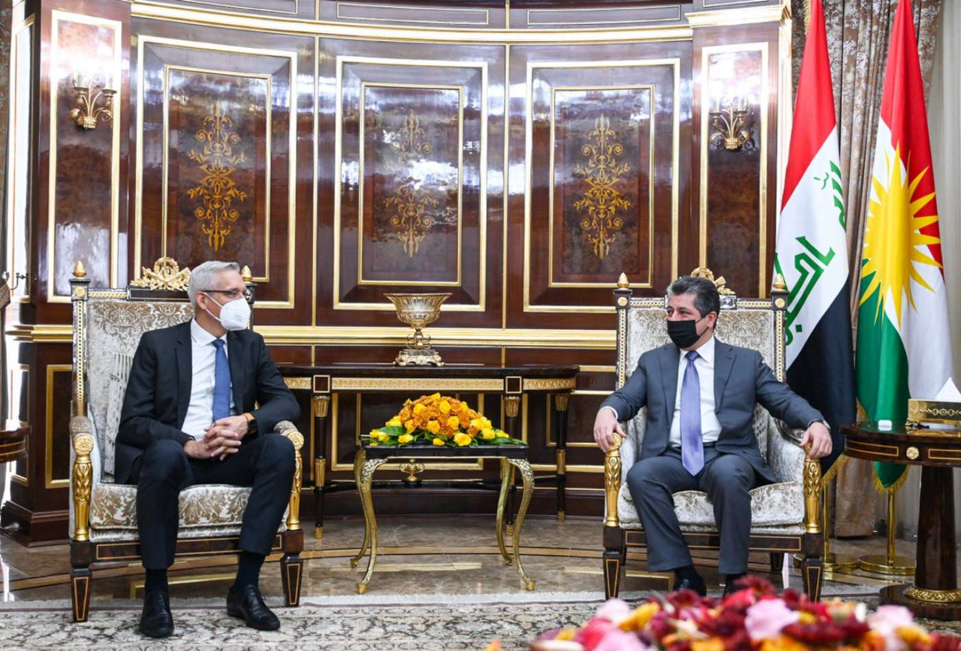 PM Masrour Barzani meets German Ambassador to Iraq