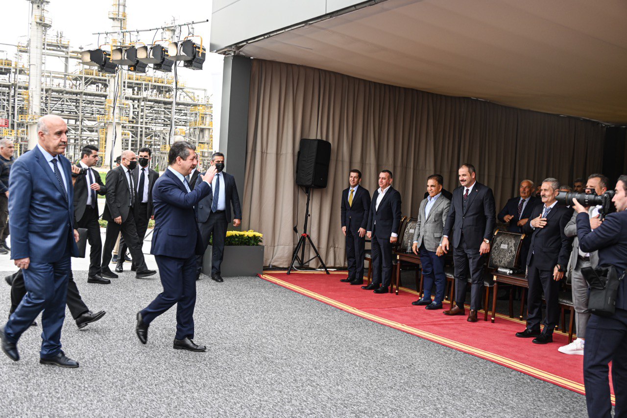 PM Masrour Barzani inaugurates Lanaz Refinery with 75,000 bpd capacity