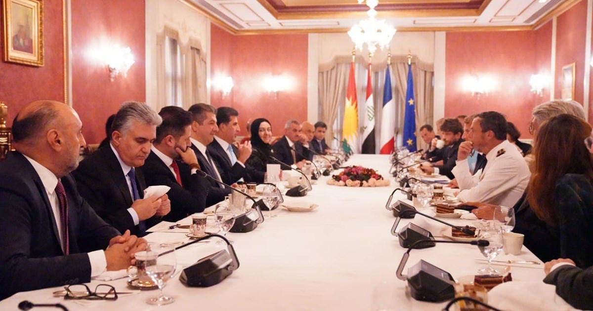 PM Masrour Barzani discusses regional issues with French President ...